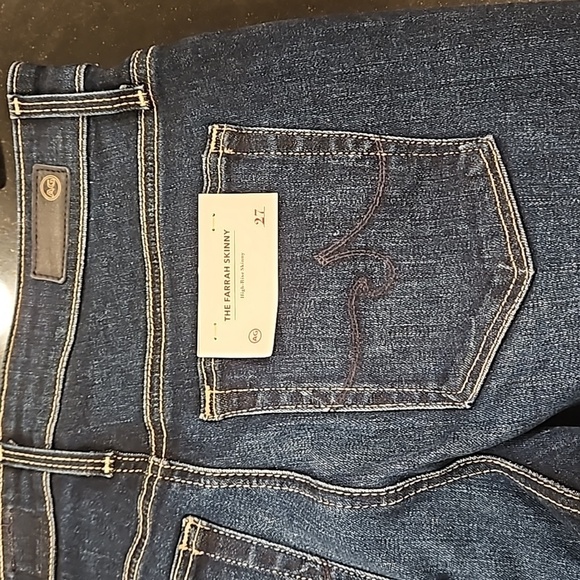 💕AG💕 Farrah High Waist Skinny Ankle Jeans - Darjeeling Blue 27 NWT - Picture 13 of 16